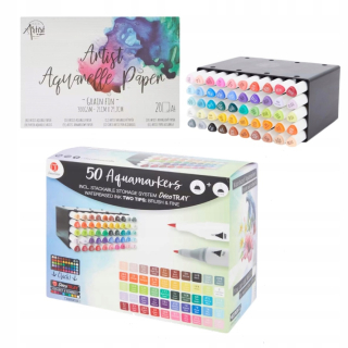DECO TIME fixky DecoTime 50 ks + Creative Artist akvarelová podložka A4 20 listov